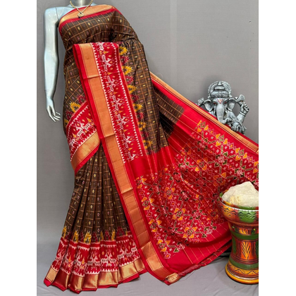 PSNTIDSS4V22NDDC45- Ikat silk saree