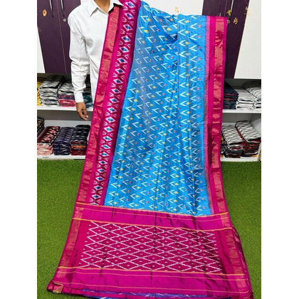 PSRGILWS4V22XCDC10- light weight Ikat silk saree