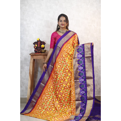 PANHIDSS4V23BNDC03- Ikat silk saree