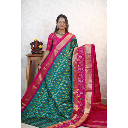 PANHIDSS4V23BNDC11- Ikat silk saree