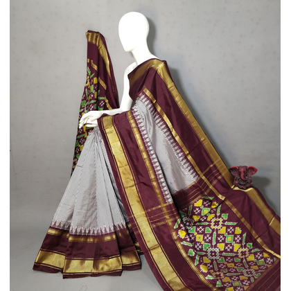 PGMRIDSS4V23TSDC28- Ikat silk saree