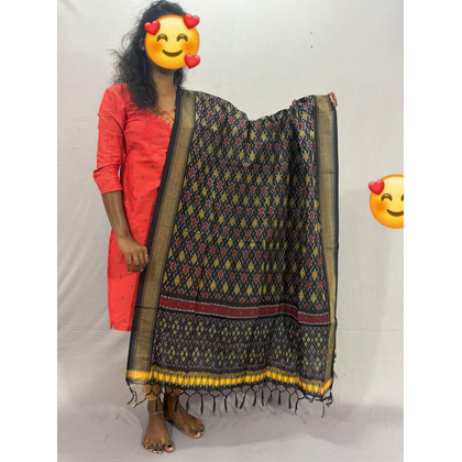 PSSISCDP4V25IBCD35- Ikat sico dupatta