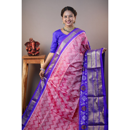 PANHIDSS4V26BNDC03- Ikat silk saree