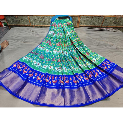 PGMRFSLG4V28SZCD36- Free Size Ikat Silk Lehenga