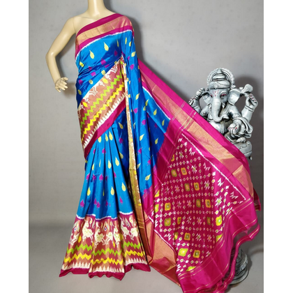 PGMRIDSS4V25TSDC19- Ikat silk saree