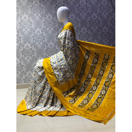 PLXHIDSS4V26NCCD16- Ikat silk saree