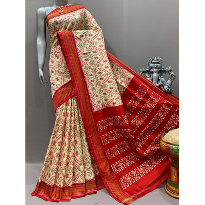 PSNTIDSS4V26NDCD15- Ikat silk saree