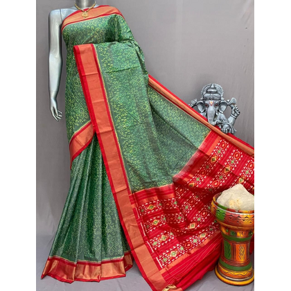 PSNTIDSS4V26NDCD28- Ikat silk saree