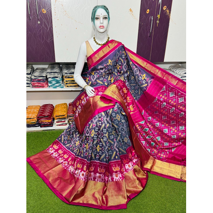 PSRGFSLG4V27BSCD26- Ikat silk saree