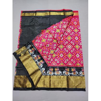 PSSIFSLG4V29SZCC43- Free Size Ikat Silk Lehenga