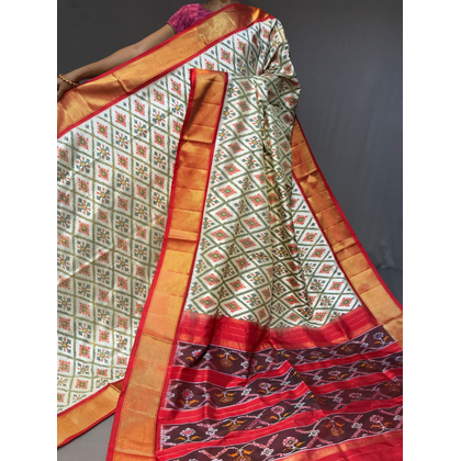 PGMRIDSS4V28NIDD19- Ikat silk saree