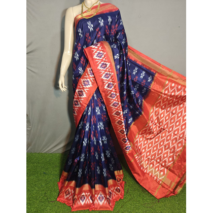 PGMRILWS4V30XDDC21- light weight Ikat silk saree