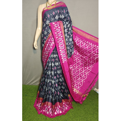 PGMRILWS4V30XDDC23- light weight Ikat silk saree