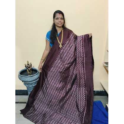 PGMRILWS4V30XZDC16- light weight Ikat silk saree