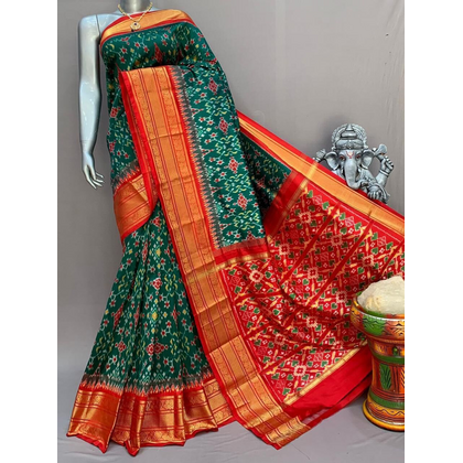 PSNTIDSS4V28CECC06- Ikat silk saree