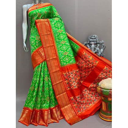 PSNTIDSS4V28CECC19- Ikat silk saree