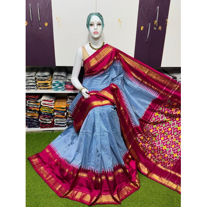 PSRGIDSS4D01TDCD02- Ikat silk saree