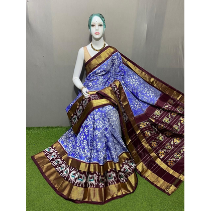 PSRGIDSS4V28BSDC19- Ikat silk saree