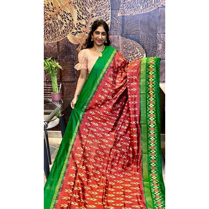 PSRGILWS4V30XDDC32- light weight Ikat silk saree