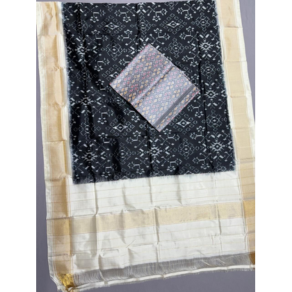 PSSISDST4V30FSCD31- Ikat Silk dupatta with Ikat sico top