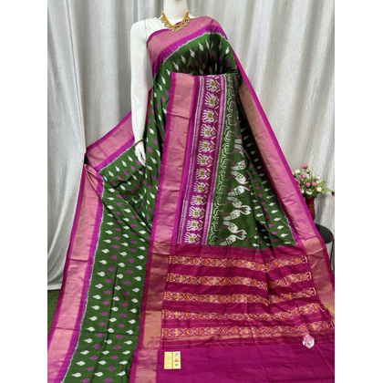 PASKIDSS4D02BEDD08- Ikat silk saree