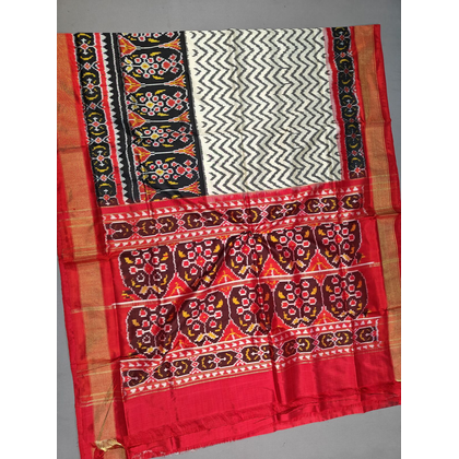 PMIUIDSS4D03BSCC09- Ikat silk saree