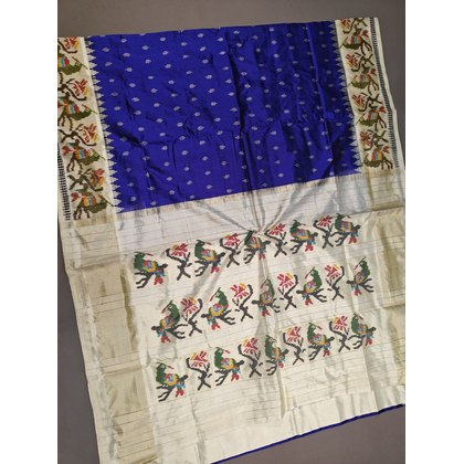 PMIUIDSS4D03BSCC31- Ikat silk saree