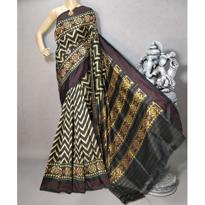 PRIHIDSS4D02BSCC19- Ikat silk saree