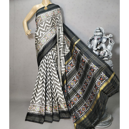 PRIHIDSS4D02BSCC24- Ikat silk saree