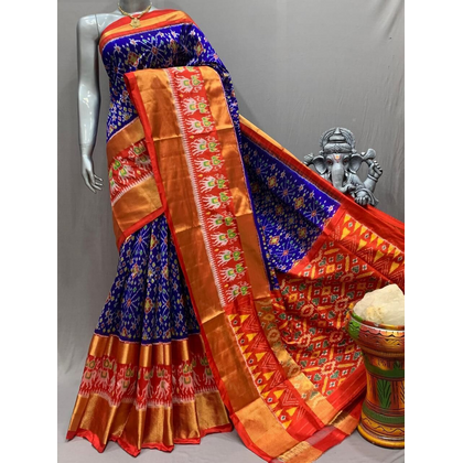 PSNTIDSS4D02NCDD14- Ikat silk saree