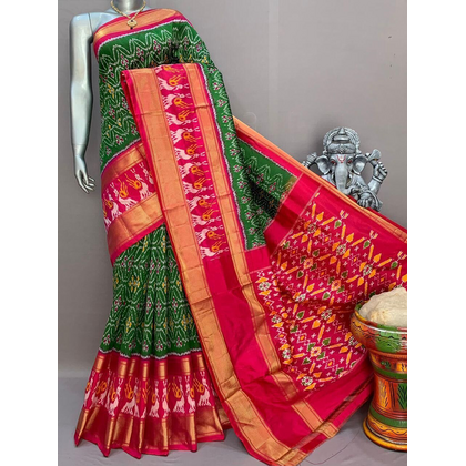 PSNTIDSS4D02NCDD20- Ikat silk saree