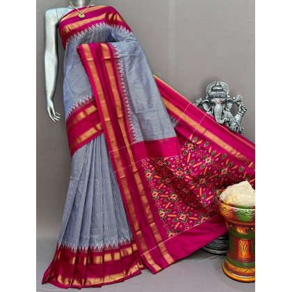 PSNTIDSS4D04TTDC02- Ikat silk saree