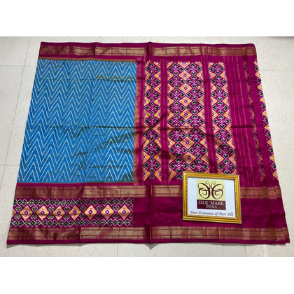 PPHSIDSS4D07BSDC11- Ikat silk saree