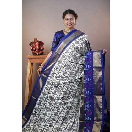 PANHIDSS4D08BNDC18- Ikat silk saree