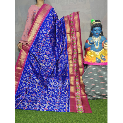 PGMRIDSS4D10BBDC30- Ikat silk saree