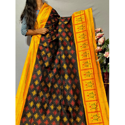 PKISIDSS4D10BTCC09- Ikat silk saree