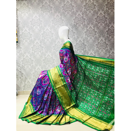 PLXHIDSS4D09NSDC14- Ikat silk saree