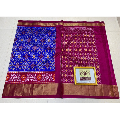 PPHSIDSS4D10BSCD10- Ikat silk saree