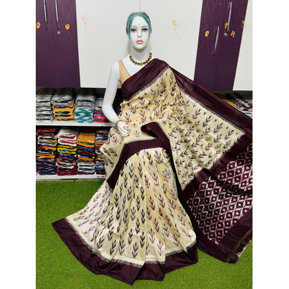 PSRGILWS4D10SZDD01- light weight Ikat silk saree