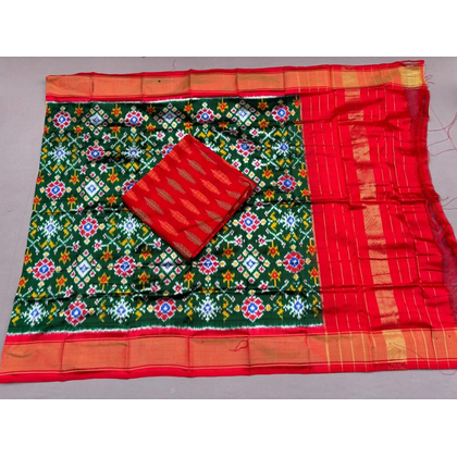 PSSISDST4D09FSCD24- Ikat Silk dupatta with Ikat sico top