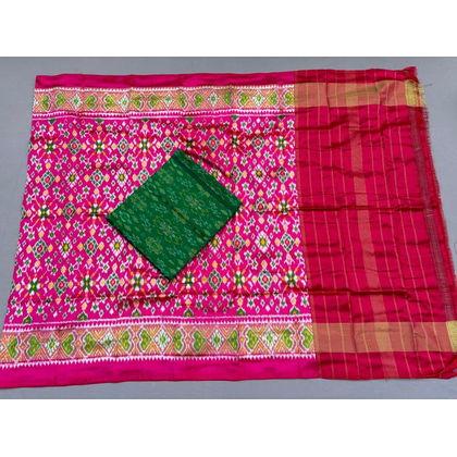 PSSISDST4D09FSCD48- Ikat Silk dupatta with Ikat sico top