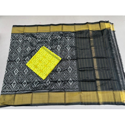 PSSISDST4D09FSCD50- Ikat Silk dupatta with Ikat sico top