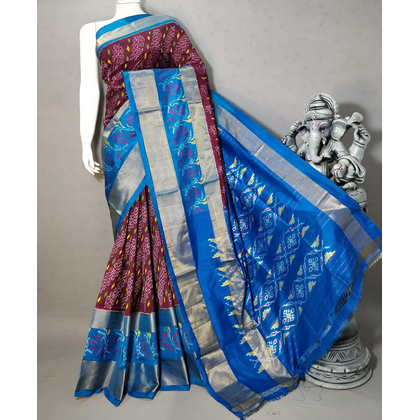 PSTHIDSS4D08NDDC42- Ikat silk saree