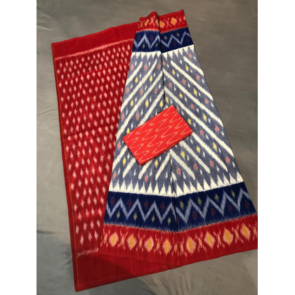 PGMRICTS4D11INDC23- Ikat cotton saree