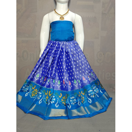 PGMRZSLG4D14IBCC22- Zero size Ikat silk lehenga