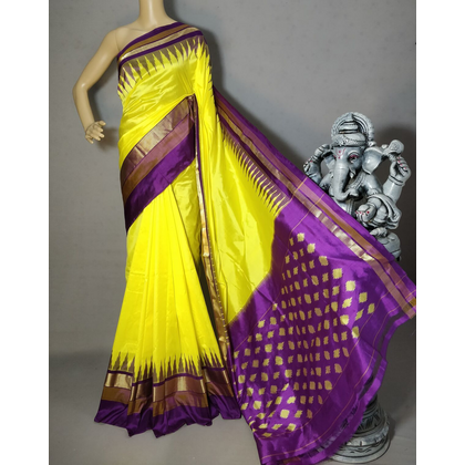 PRKSILWS4D13XSCD17- light weight Ikat silk saree