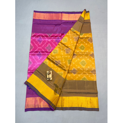 PKHSIDSS4D14IFCD21- Ikat soft silk saree