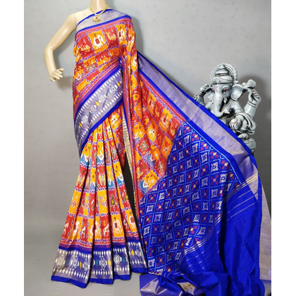 PRIHIDSS4D17BSDC08- Ikat silk saree