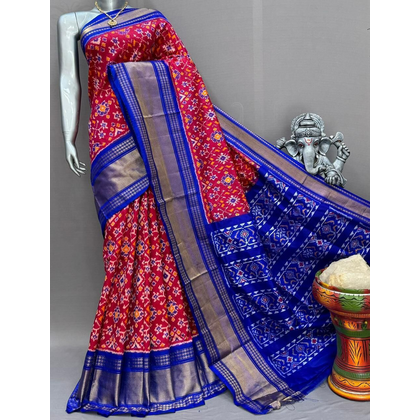 PSNTIDSS4D17NCDC07- Ikat silk saree