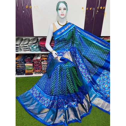 PSRGIDSS4D14BSDC14- Ikat silk saree